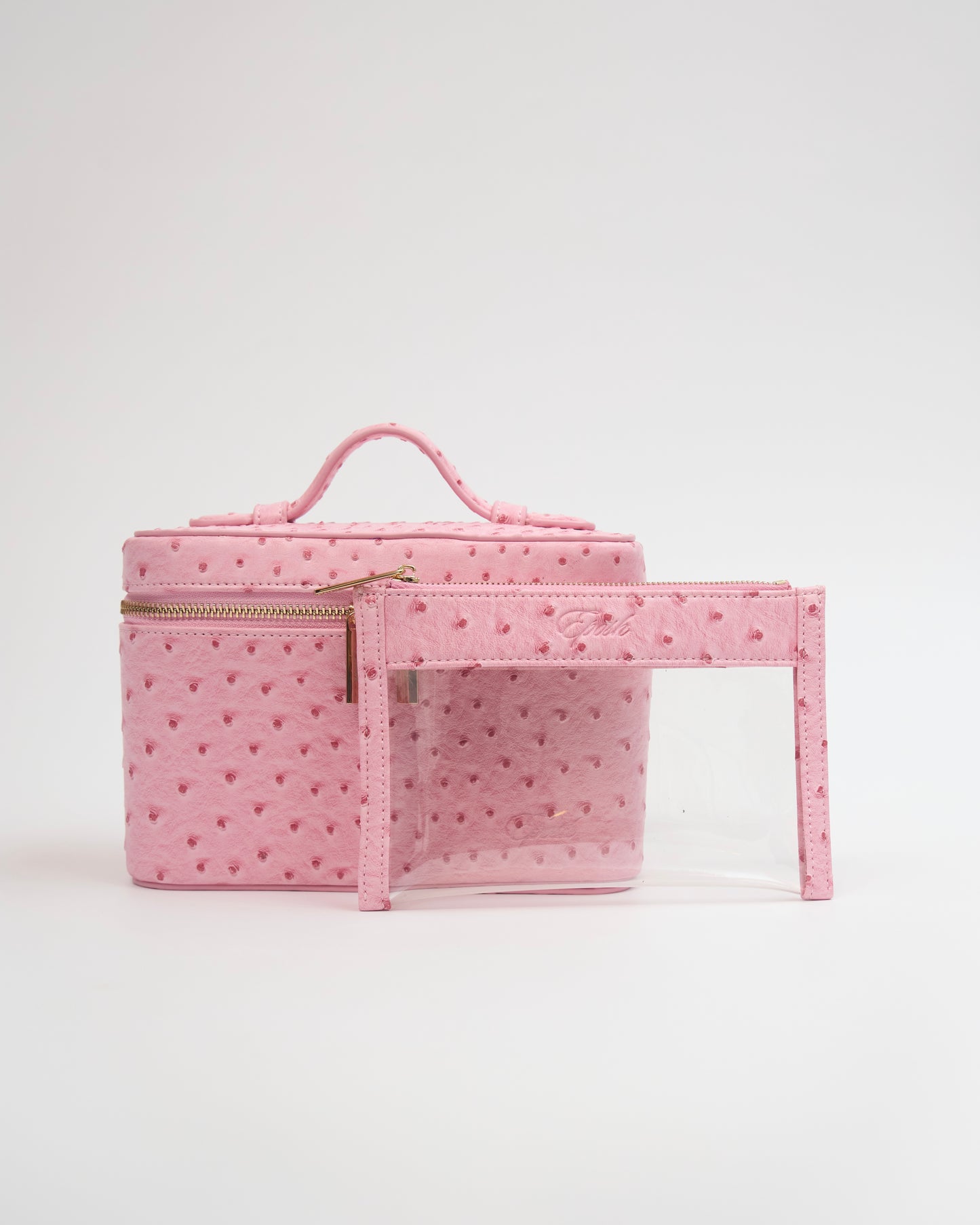 Petite Pouch (Pink Ostrich)