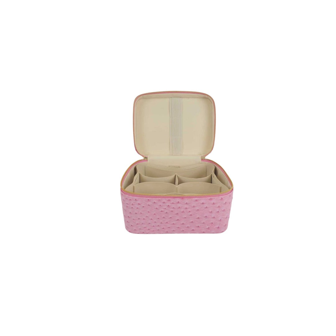 Signature Vanity Bag (Pink Ostrich)