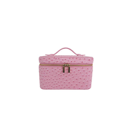 Signature Vanity Bag (Pink Ostrich)