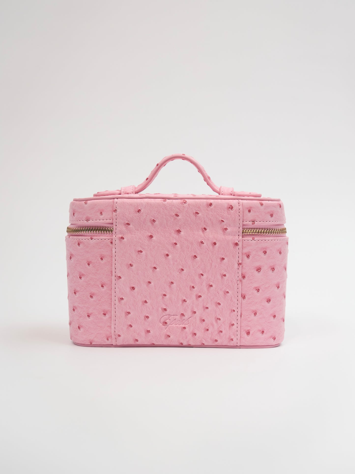 [PRE-ORDER] Mini Signature Vanity Bag (Pink Ostrich)