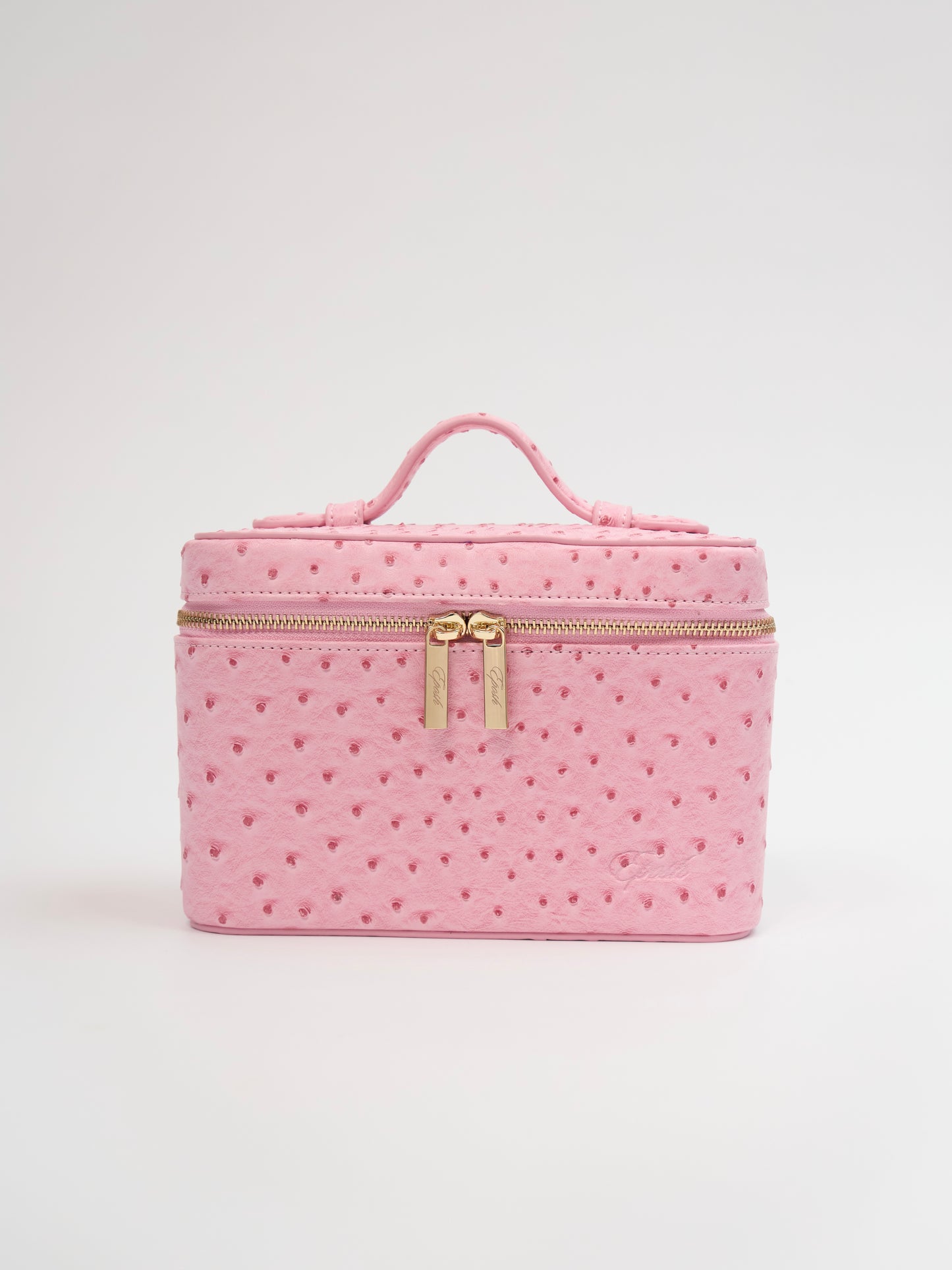 [PRE-ORDER] Mini Signature Vanity Bag (Pink Ostrich)