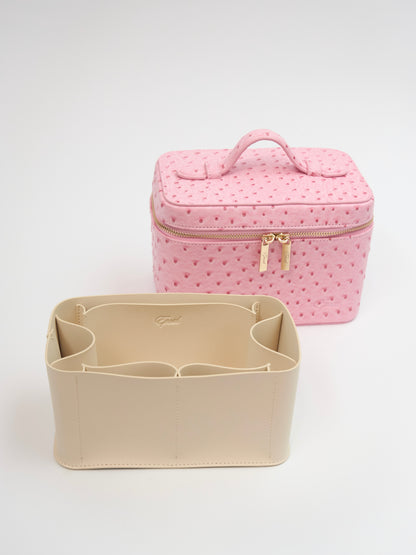 [PRE-ORDER] Mini Signature Vanity Bag (Pink Ostrich)