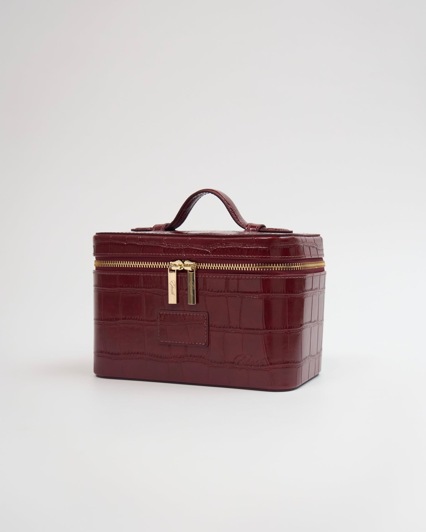 [PRE-ORDER] Mini Signature Vanity Bag (Cherry Croc)