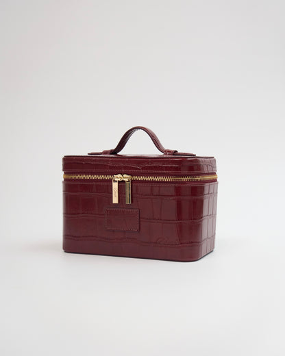 [PRE-ORDER] Mini Signature Vanity Bag (Cherry Croc)