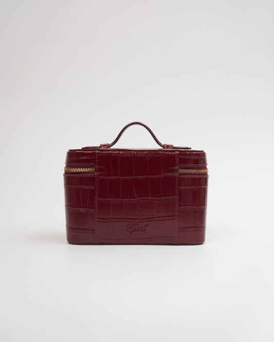 [PRE-ORDER] Mini Signature Vanity Bag (Cherry Croc)