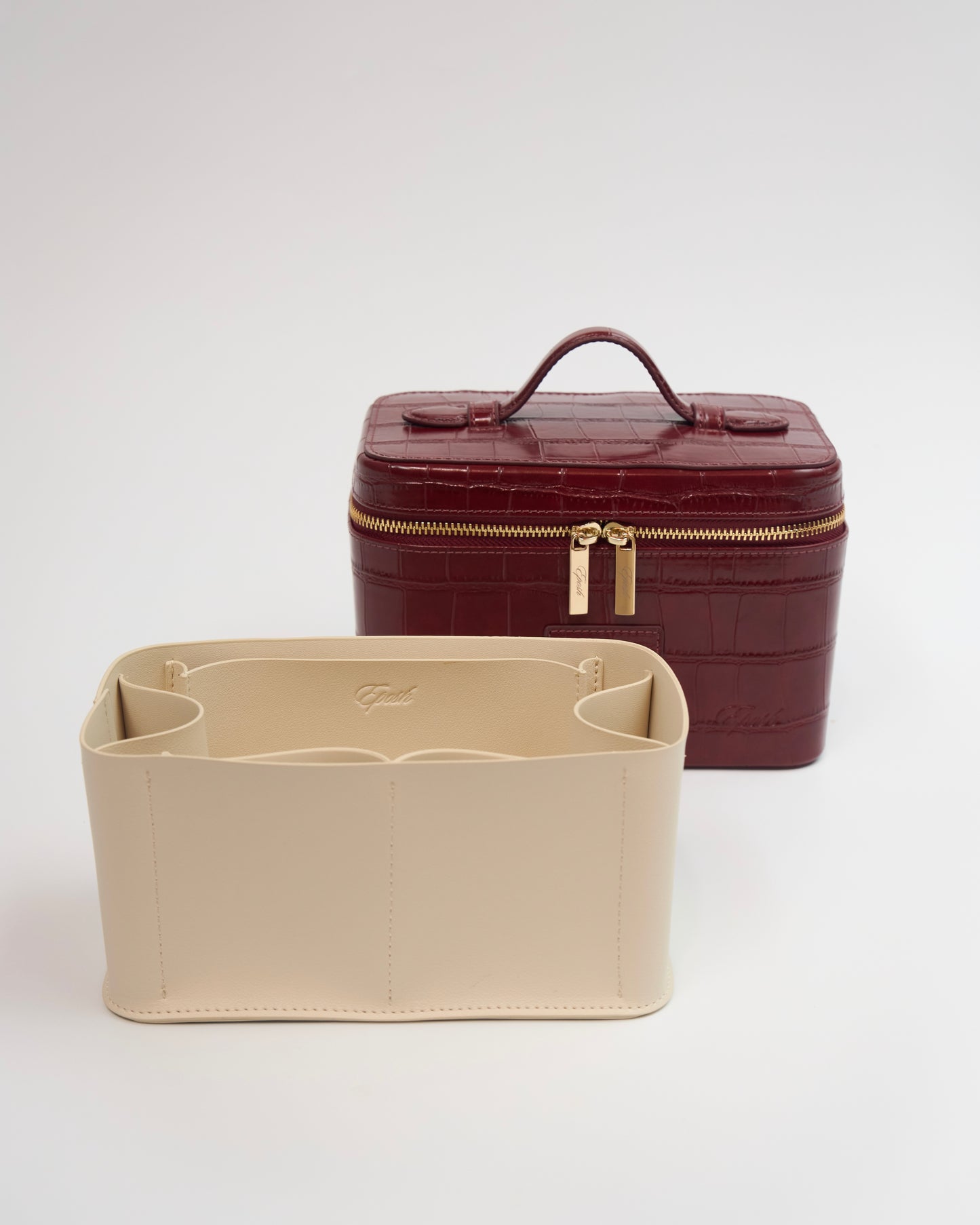 [PRE-ORDER] Mini Signature Vanity Bag (Cherry Croc)